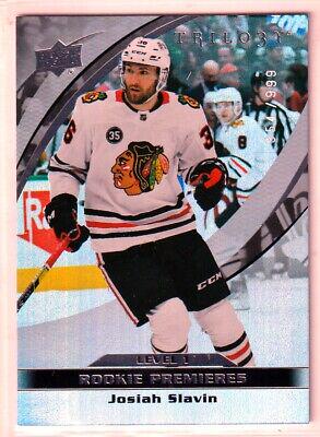 Josiah Slavin #16 Hockey Cards 2021 Upper Deck Trilogy