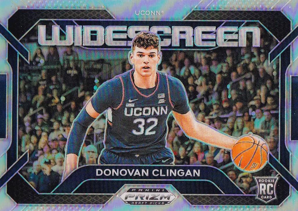 Donovan Clingan #1 Basketball Cards 2024 Prizm Draft Picks Widescreen