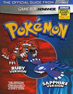 Pokemon Ruby & Sapphire Player's Guide Cover Art