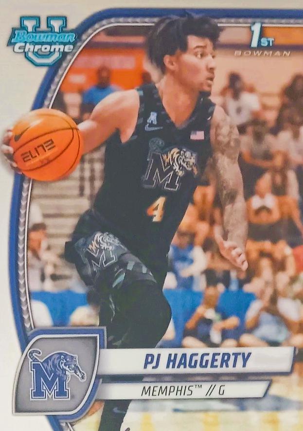 PJ Haggerty #59 Basketball Cards 2024 Bowman Chrome University