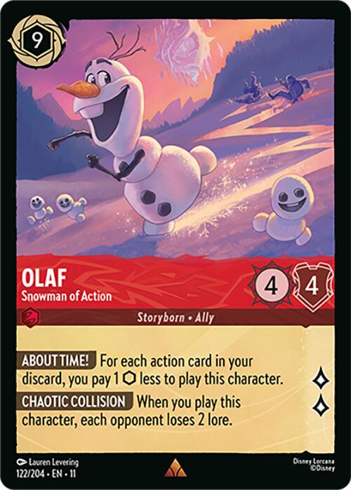 Olaf - Snowman of Action #122 Prices | Lorcana Winterspell