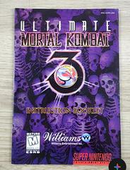 Manual | Ultimate Mortal Kombat 3 Super Nintendo