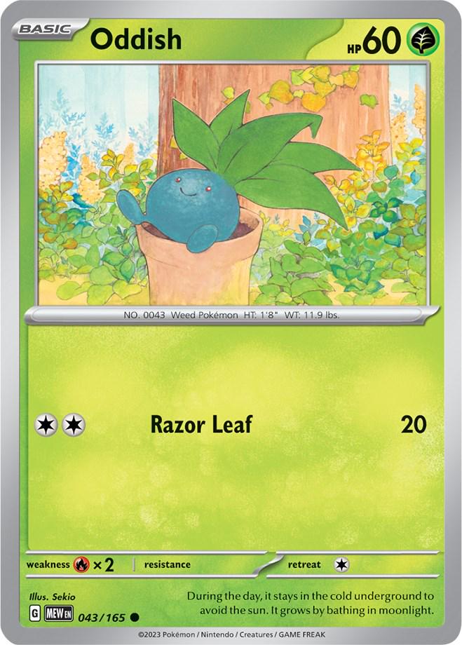 Oddish #43 Pokemon Scarlet & Violet 151