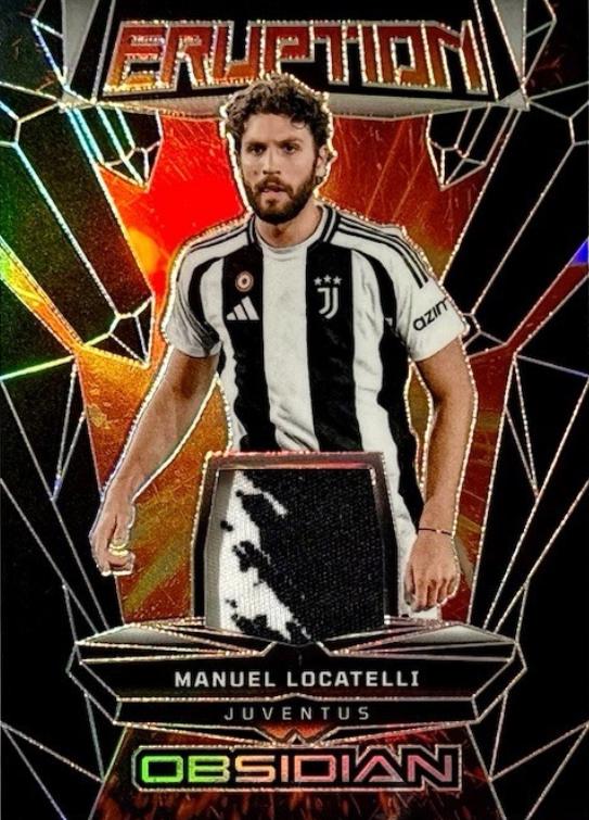 Manuel Locatelli #ER-MLO 2024 Panini Obsidian Eruption Soccer