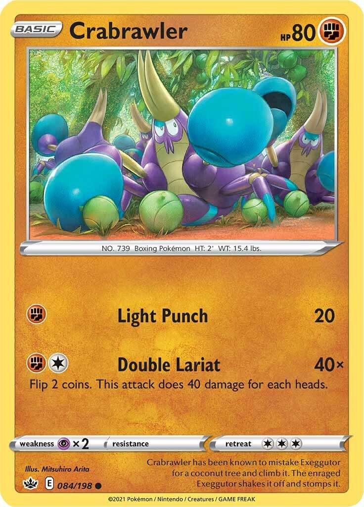 Crabrawler #84 Pokemon Chilling Reign