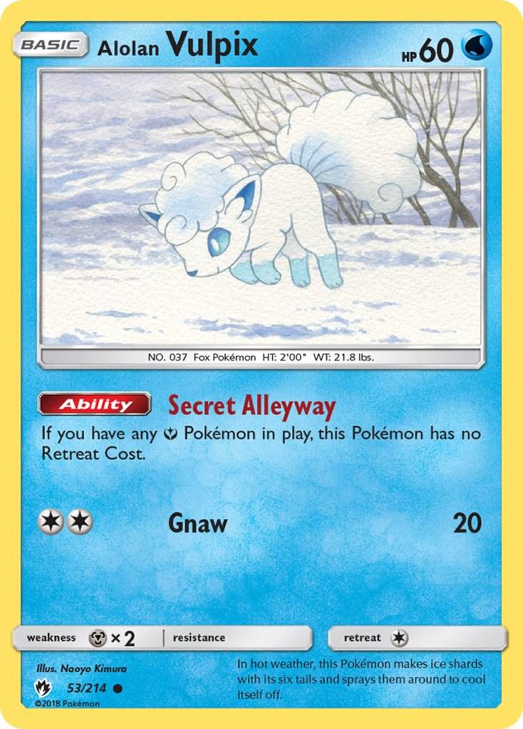 Alolan Vulpix #53 Pokemon Lost Thunder