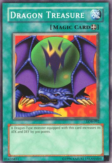 Dragon Treasure LOB-092 YuGiOh Legend of Blue Eyes White Dragon
