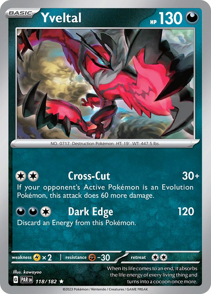 Yveltal #118 Pokemon Paradox Rift