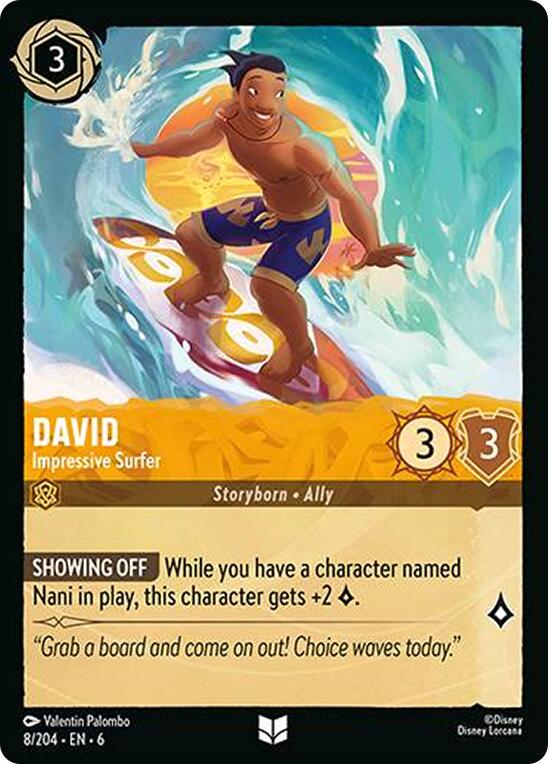 David - Impressive Surfer #8 Lorcana Azurite Sea