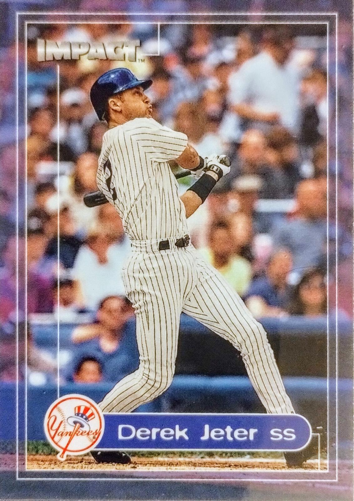 Derek Jeter #115 Baseball Cards 2000 Fleer Impact