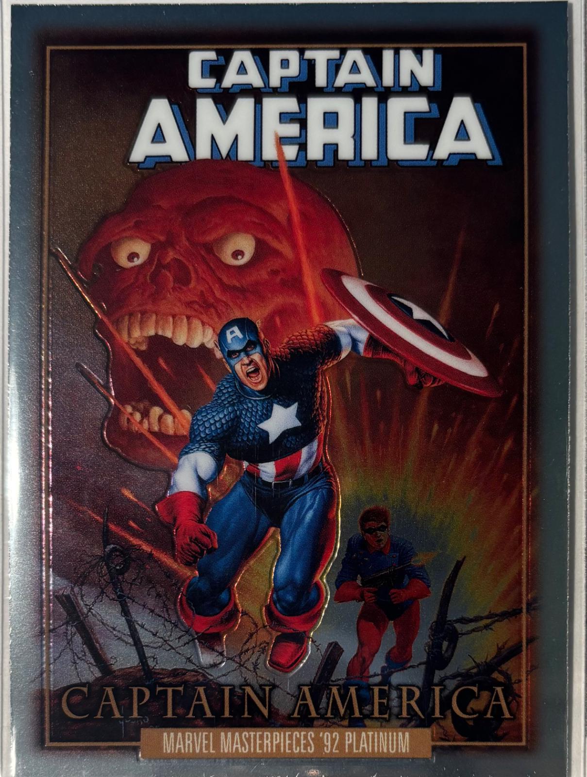 Captain America 8 #FC-8 Marvel 2024 SkyBox Masterpieces ’92 Platinum Fantastic Cover