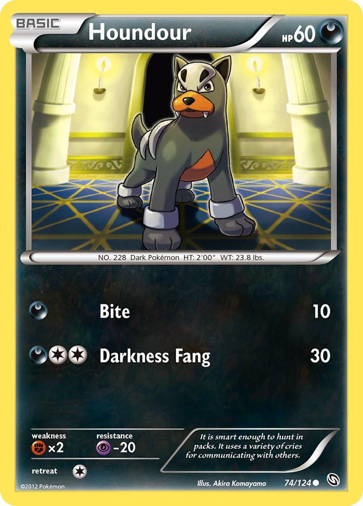 Houndour #74 Pokemon Dragons Exalted