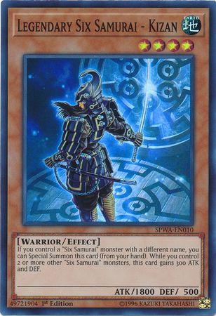 Legendary Six Samurai - Kizan SPWA-EN010 YuGiOh Spirit Warriors