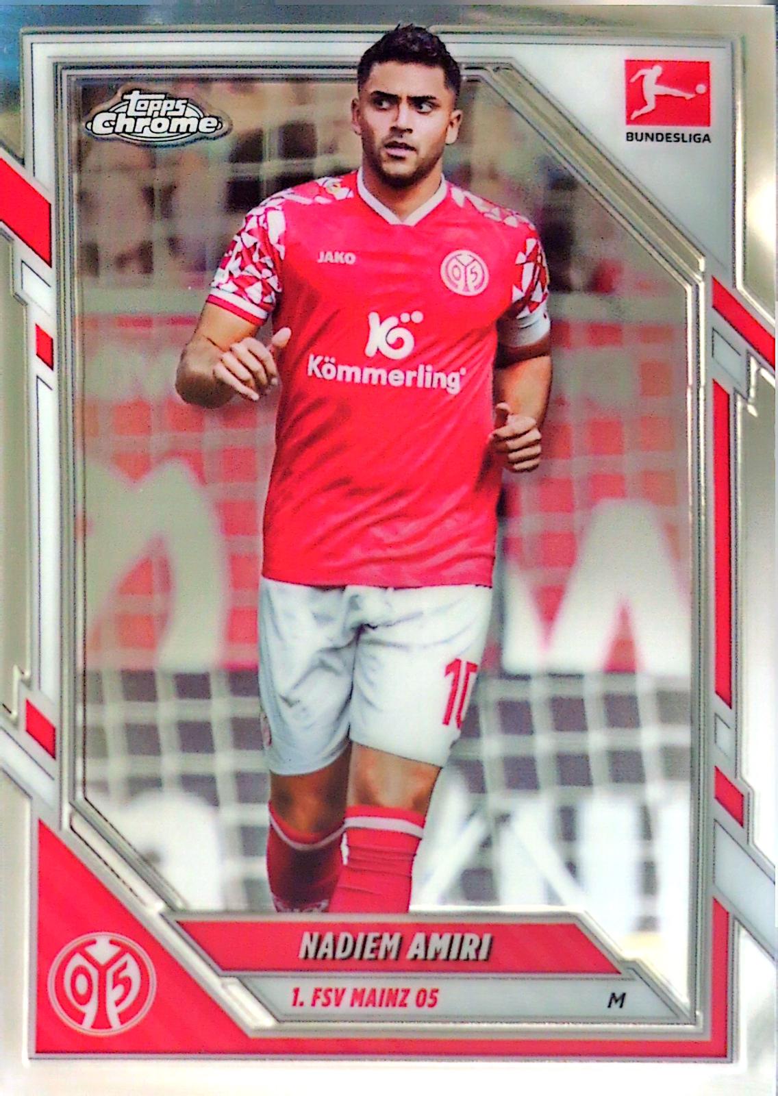 Nadiem Amiri #70 2025 Topps Chrome Bundesliga Soccer