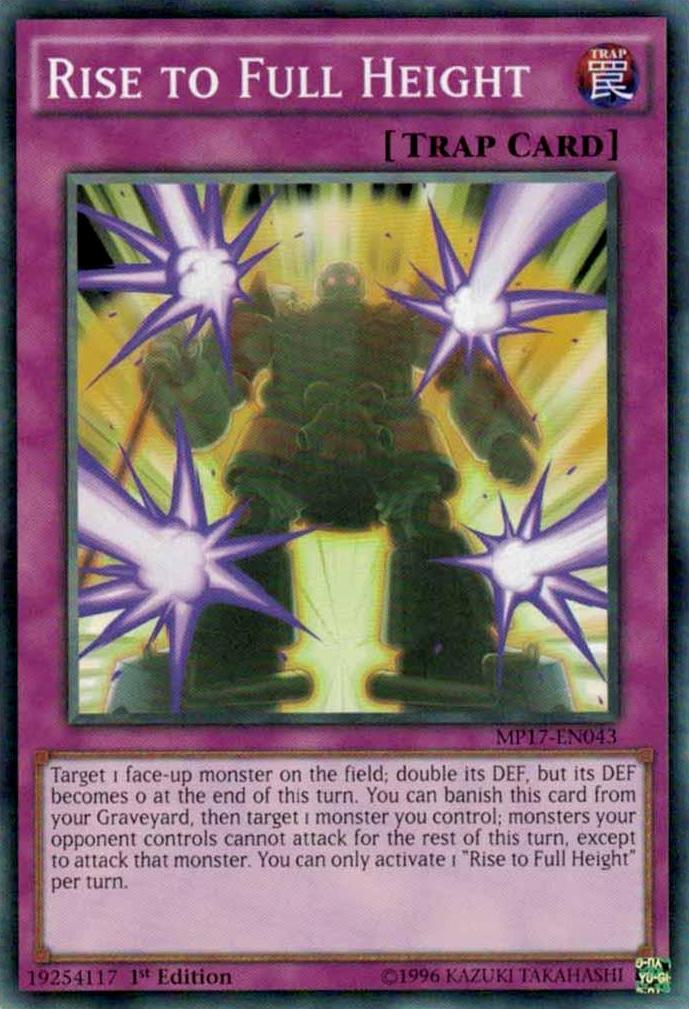 Rise to Full Height MP17-EN043 YuGiOh 2017 Mega-Tin Mega Pack
