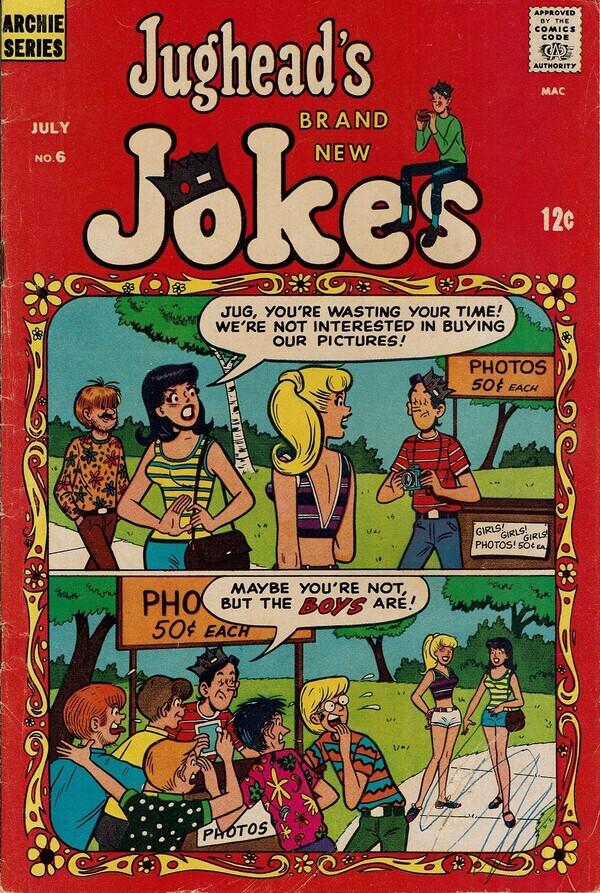 Jughead's Jokes #6 (1968) Comic Books Jughead's Jokes