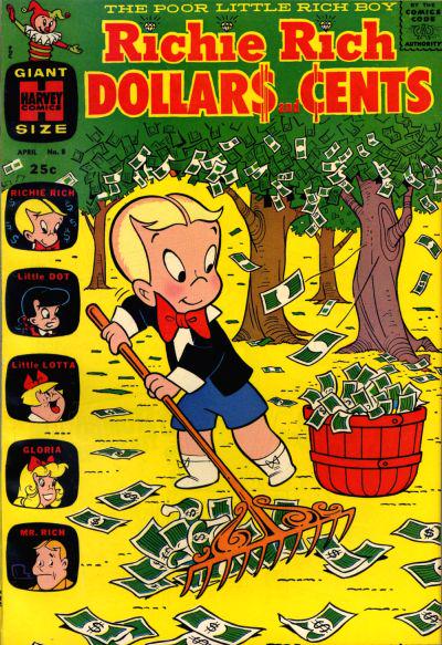 Richie Rich Dollars and Cents #8 (1965) Comic Books Richie Rich Dollars and Cents