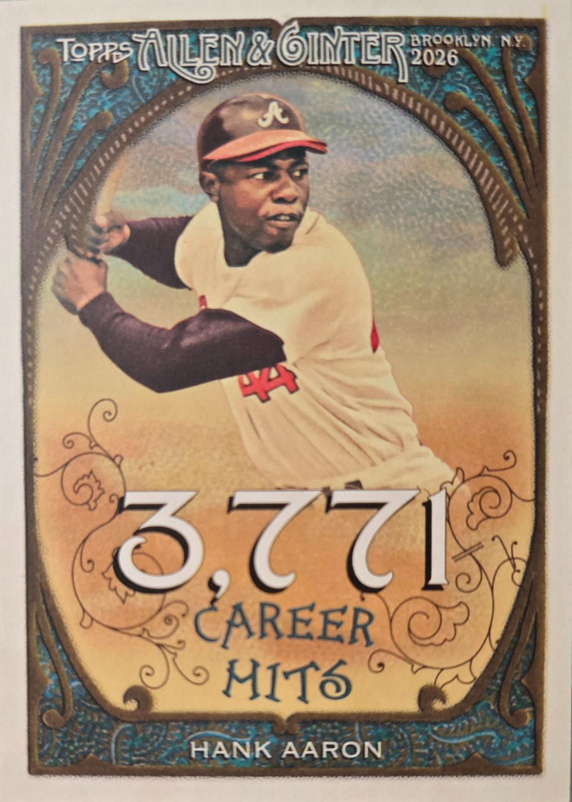 Hank Aaron #CR-11 2026 Onit Athlete Gravity Career 250 Baseball