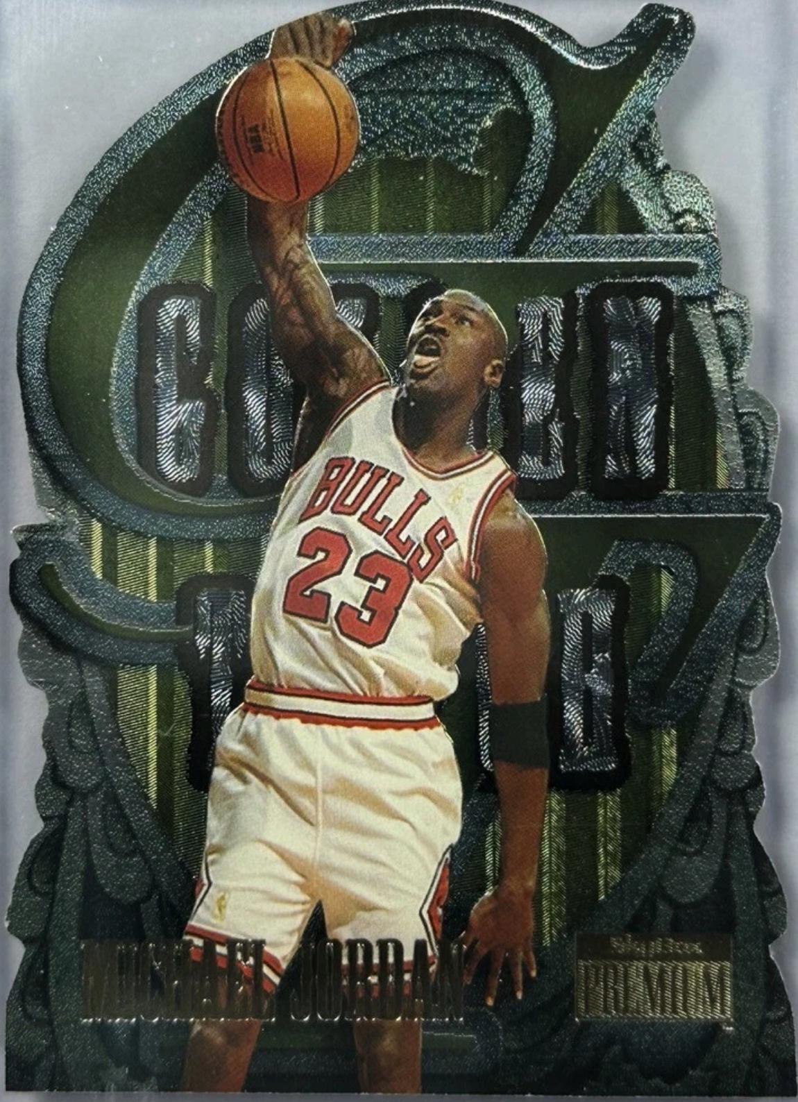 Michael Jordan #5 Basketball Cards 1996 Skybox Premium Golden Touch