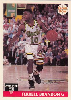 Terrell Brandon #41 1991 Front Row Italian English Basketball