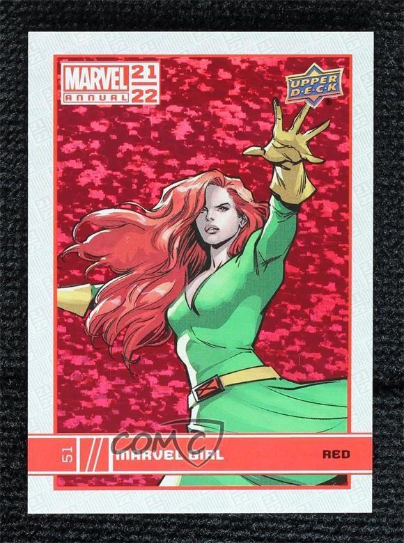 Marvel Girl [Red] #51 Prices | Marvel 2021 Upper Deck Annual | Marvel Cards