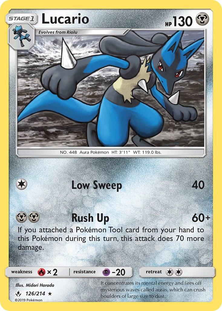 Lucario #126 Pokemon Unbroken Bonds