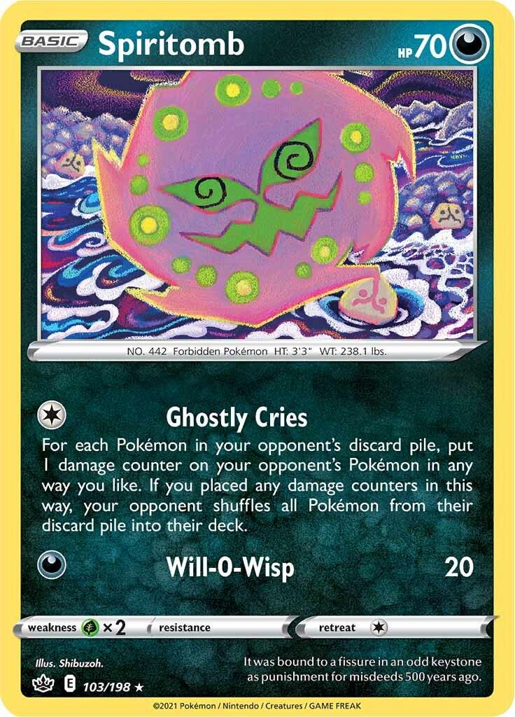 Spiritomb #103 Pokemon Chilling Reign