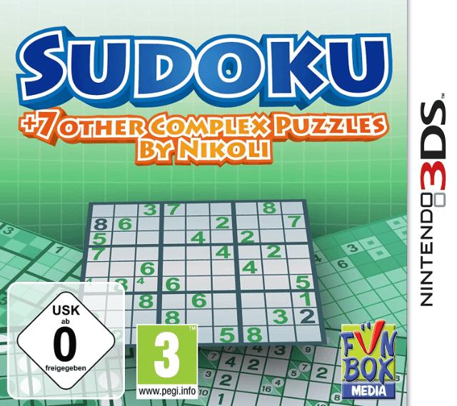 Sudoku + 7 Other Complex Puzzles by Nikoli PAL Nintendo 3DS