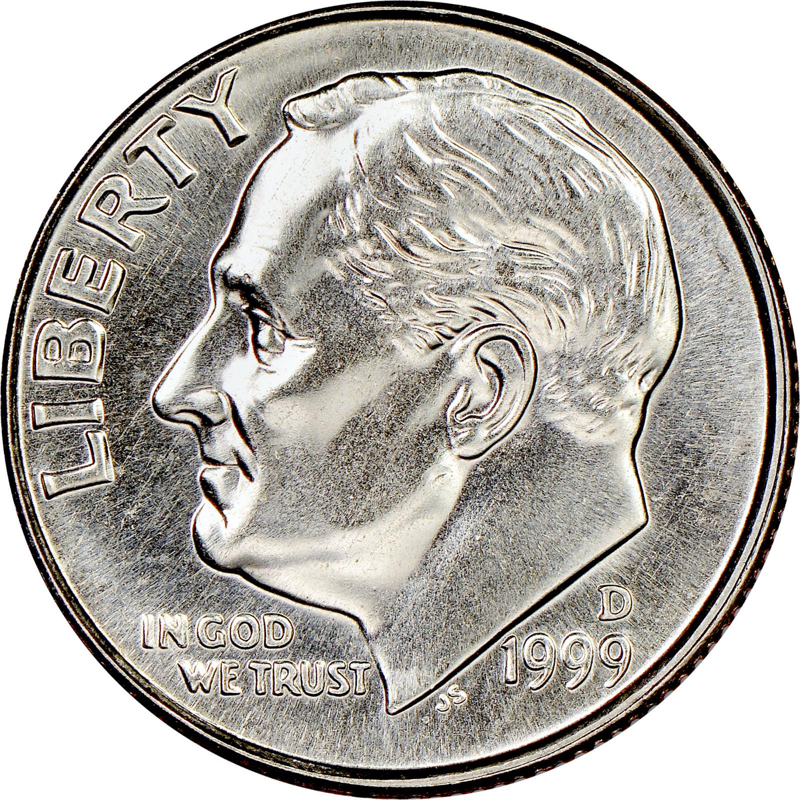 1999 D Coins Roosevelt Dime