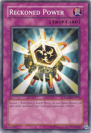 Reckoned Power RGBT-EN073 YuGiOh Raging Battle