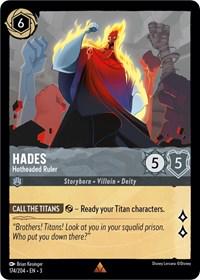 Hades - Hotheaded Ruler #174 Lorcana Into the Inklands