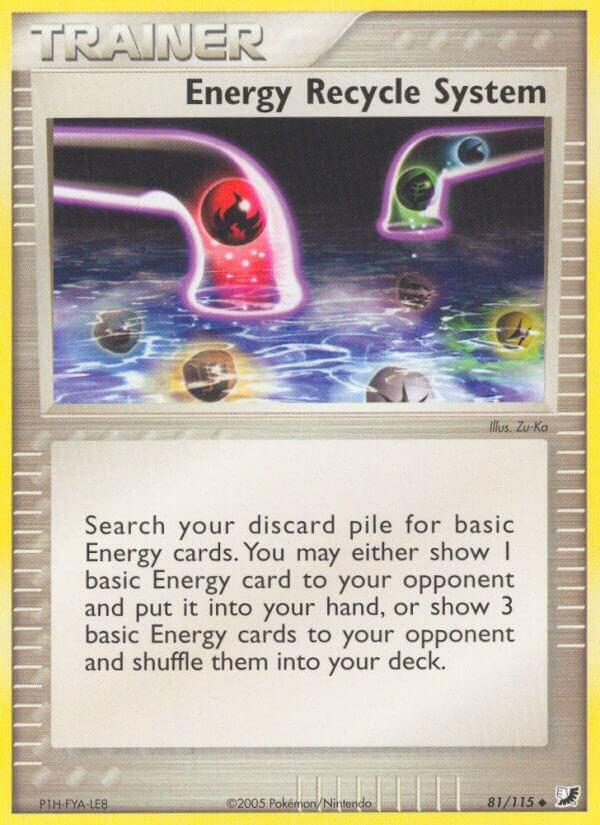 Energy Recycle System #81 Pokemon Unseen Forces