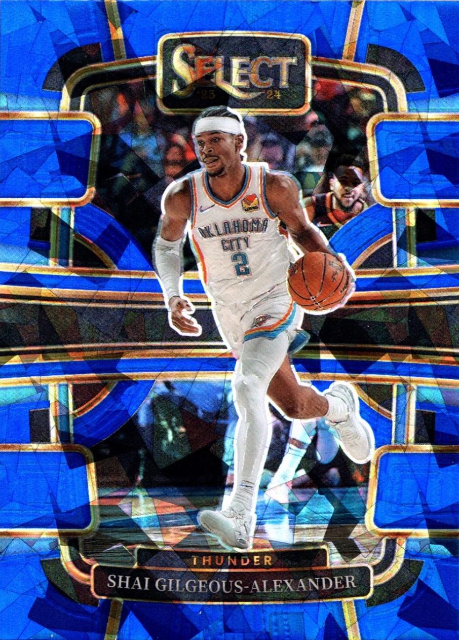 2023 Panini Select Shai Gilgeous-Alexander [Cracked Ice Blue Prizm] #57 card