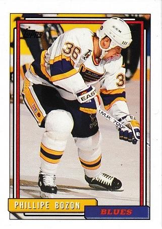 Philippe Bozon #433 Hockey Cards 1992 Topps