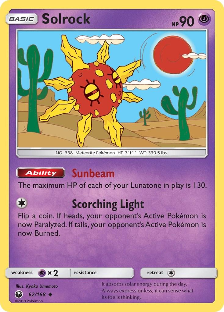 Solrock #62 Pokemon Celestial Storm