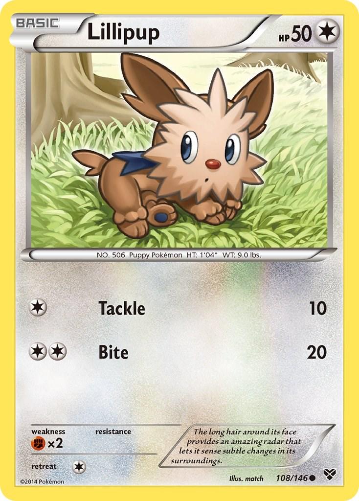Lillipup #108 Pokemon XY