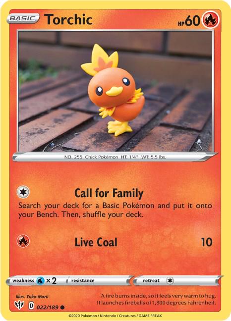 Torchic #22 Pokemon Darkness Ablaze