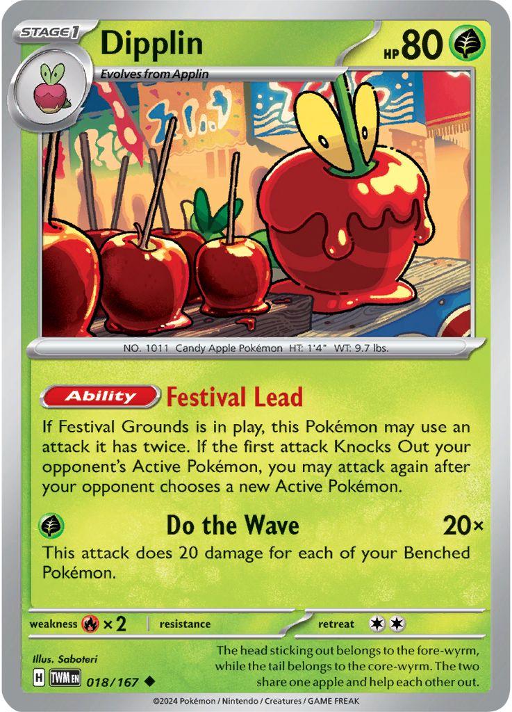 Dipplin #18 Pokemon Twilight Masquerade