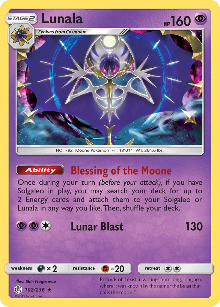 Lunala #102 Pokemon Cosmic Eclipse