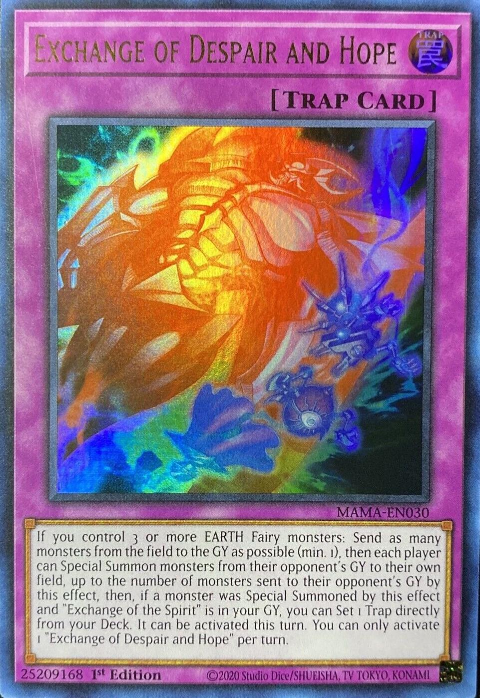 Exchange of Despair and Hope MAMA-EN030 YuGiOh Magnificent Mavens