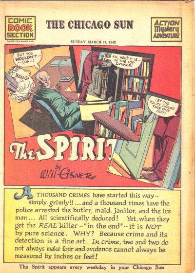 Spirit #3/14/1943 (1943) Comic Books Spirit