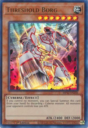 Threshold Borg MP22-EN246 YuGiOh 2022 Tin of the Pharaoh's Gods Mega Pack