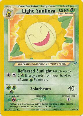 Light Sunflora #72 Pokemon Neo Destiny