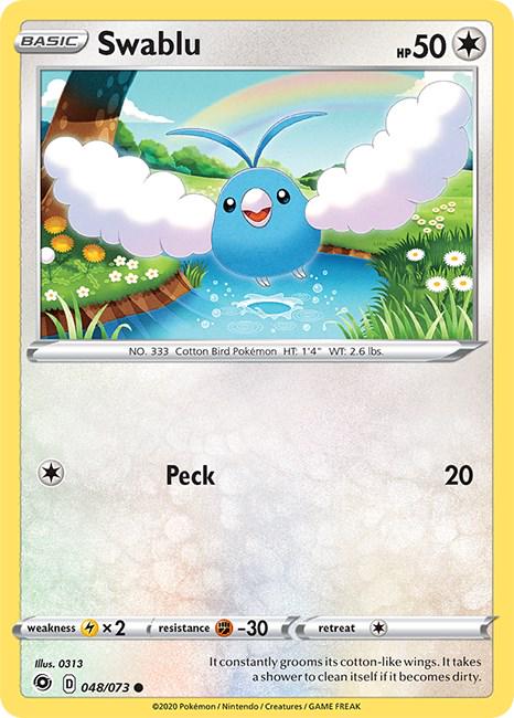 Swablu #48 Pokemon Champion's Path