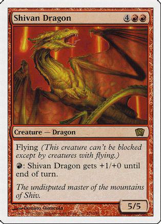 Shivan Dragon Magic 8th Edition
