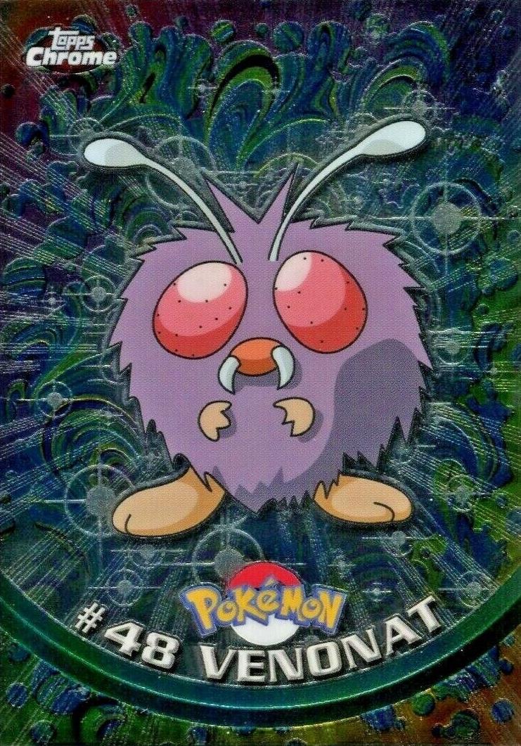 Venonat #48 Pokemon 2000 Topps Chrome