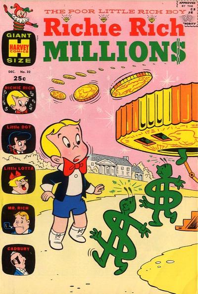 Richie Rich Millions #32 (1968) Comic Books Richie Rich Millions