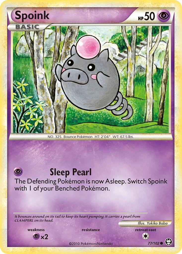 Spoink #77 Pokemon Triumphant
