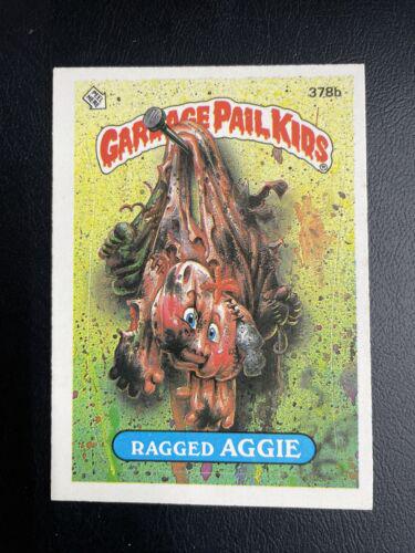 Ragged AGGIE #378b 1987 Garbage Pail Kids
