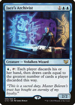 Jace's Archivist #95 Magic Commander 2015